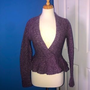 Victoria’s Secret peplum Boucle cardigan